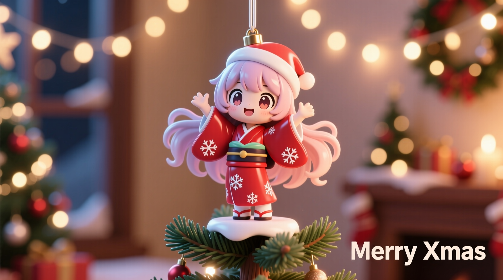 how to make a christmas tree topper using 3d printed anime character designs