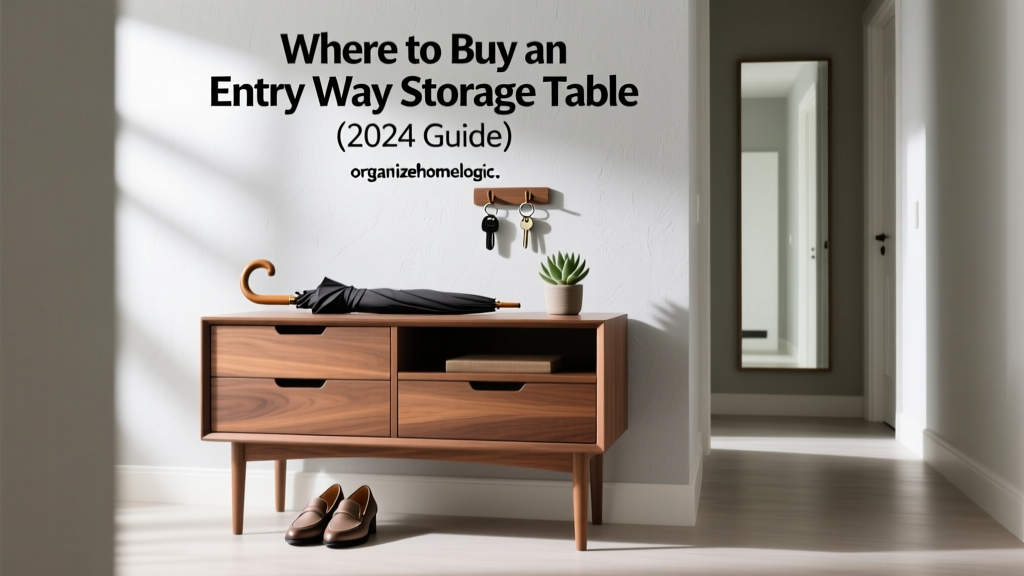 Where to Buy an Entry Way Storage Table (2024 Guide)