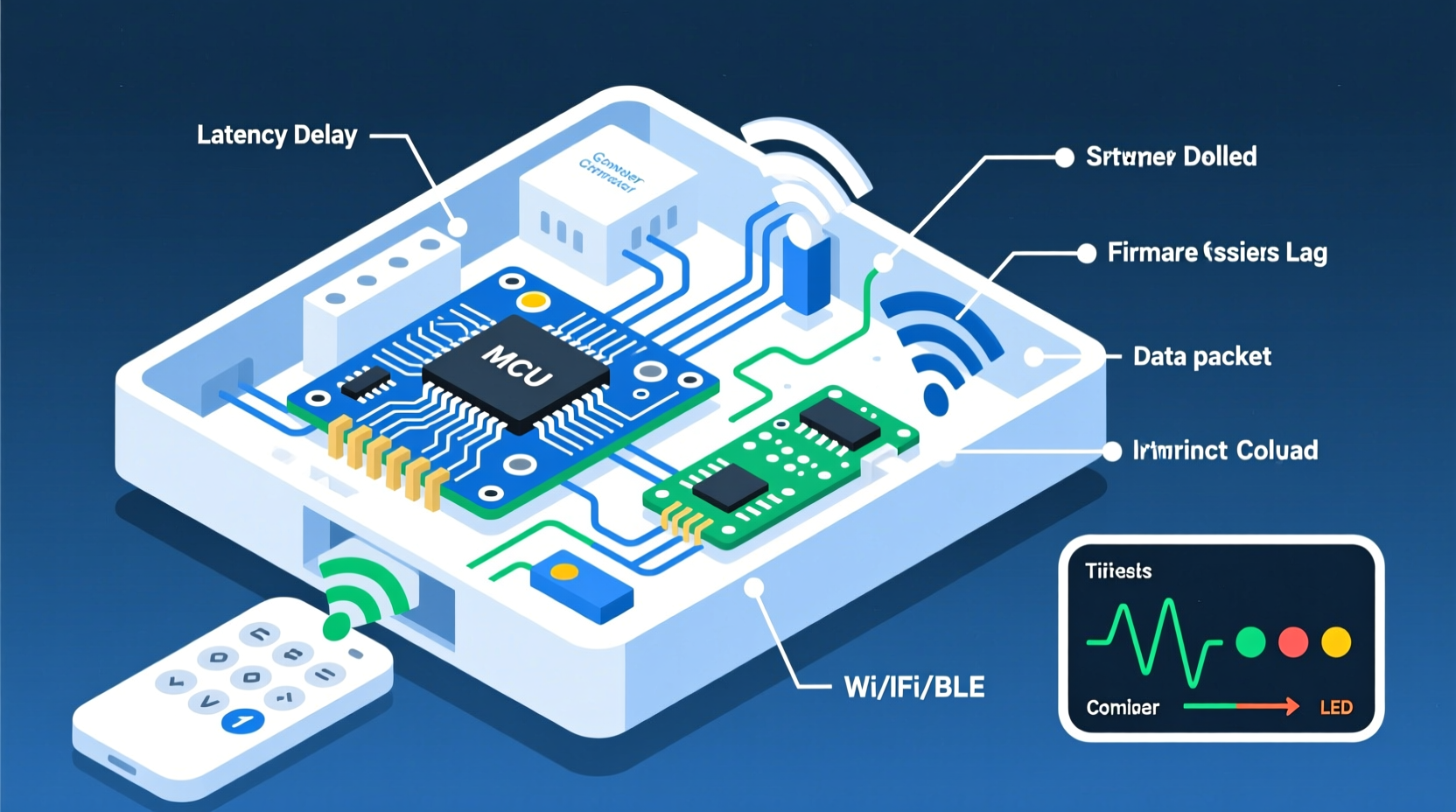 why does my christmas light controller lag when changing colors