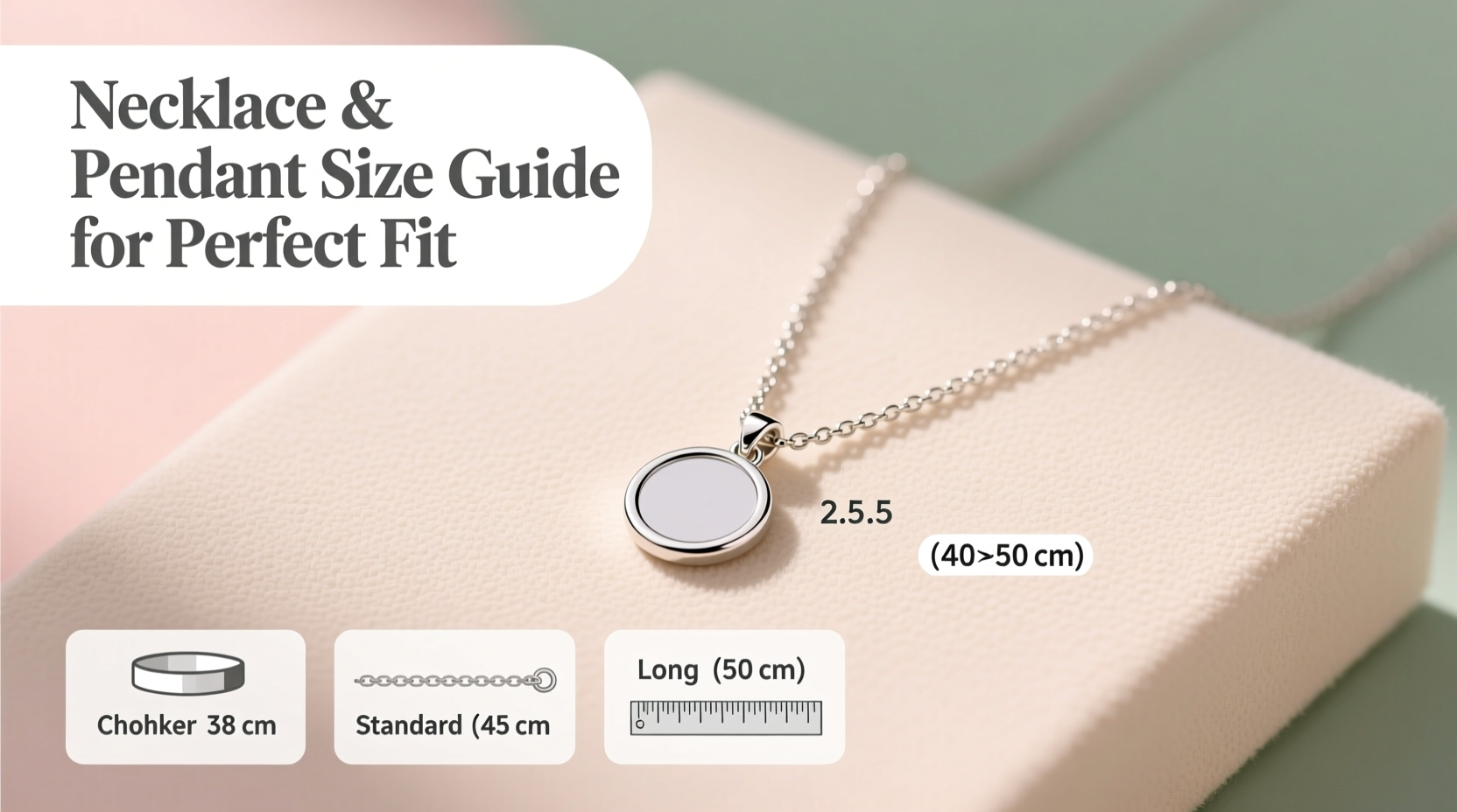 necklaces pendants size