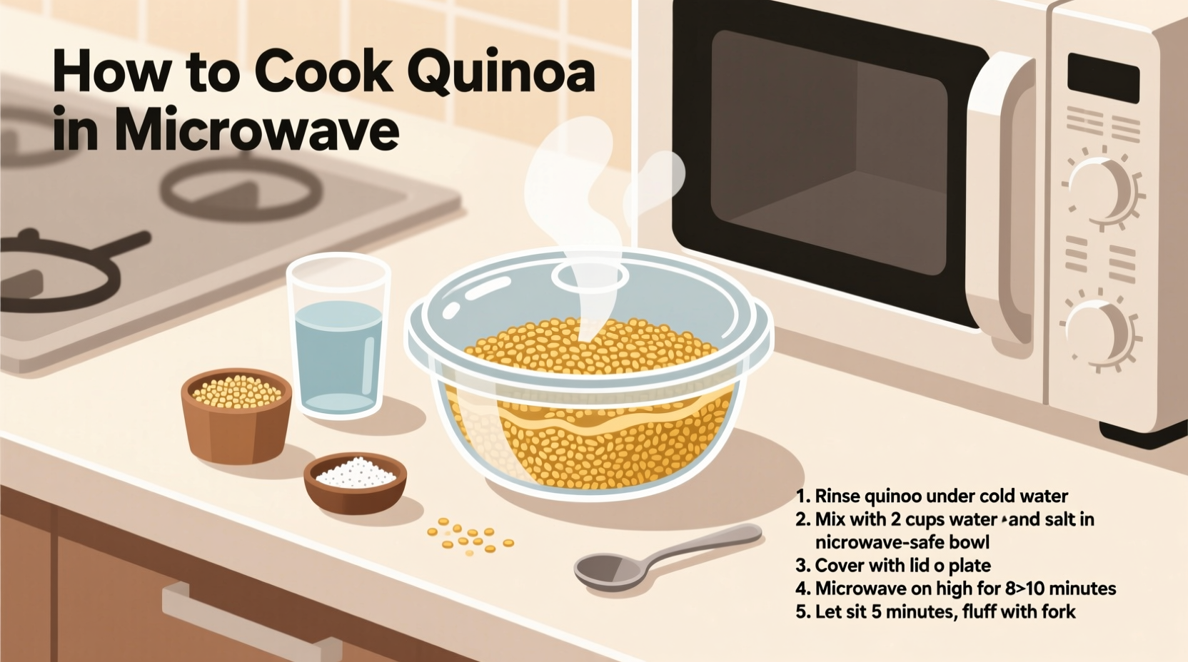 how to cook quinoa in microwave