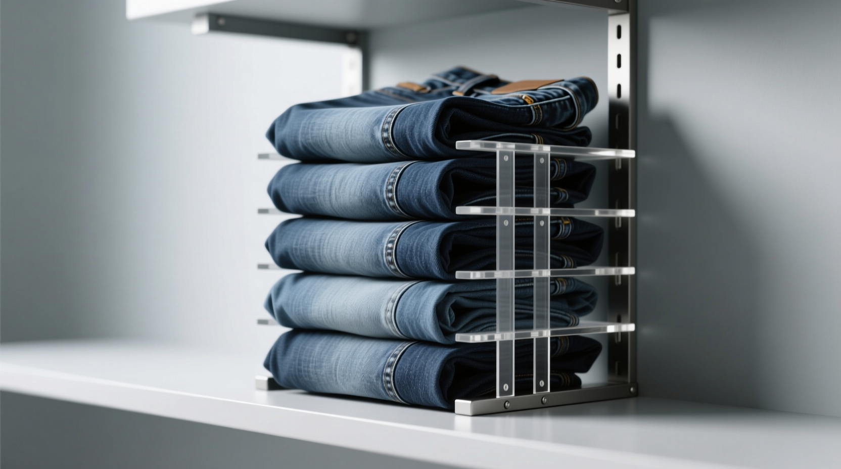 closet organization tips best way to store folded jeans