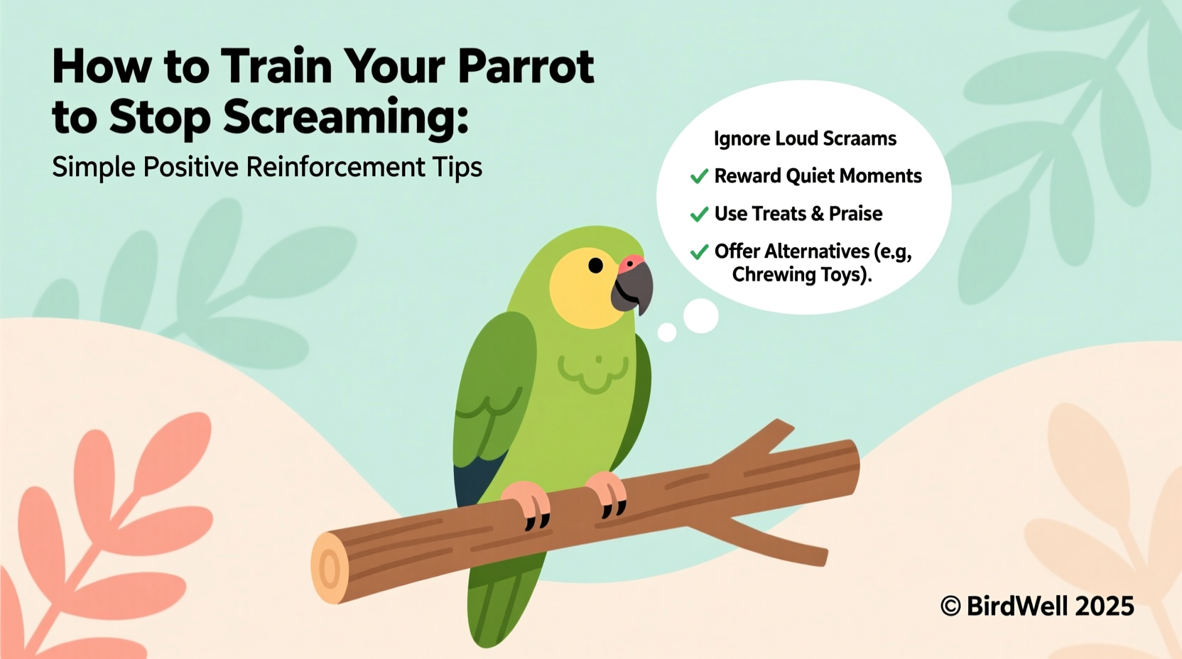 how to train your parrot to stop screaming simple positive reinforcement tips