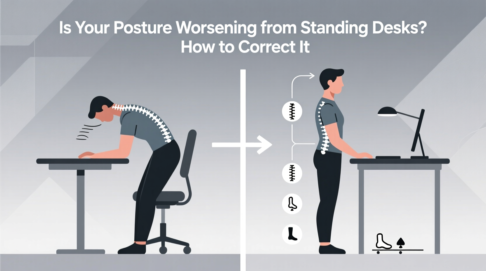 is your posture worsening from standing desks and how to correct it