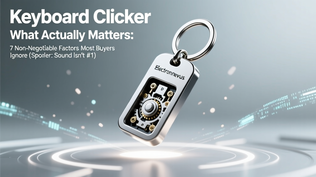 Keyboard Clicker Keychain What Actually Matters: 7 Non-Negotiable Factors Most Buyers Ignore (Spoiler: Sound Isn’t #1)