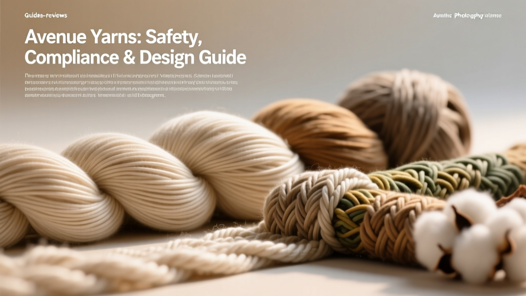 Avenue Yarns: Safety, Compliance & Design Guide