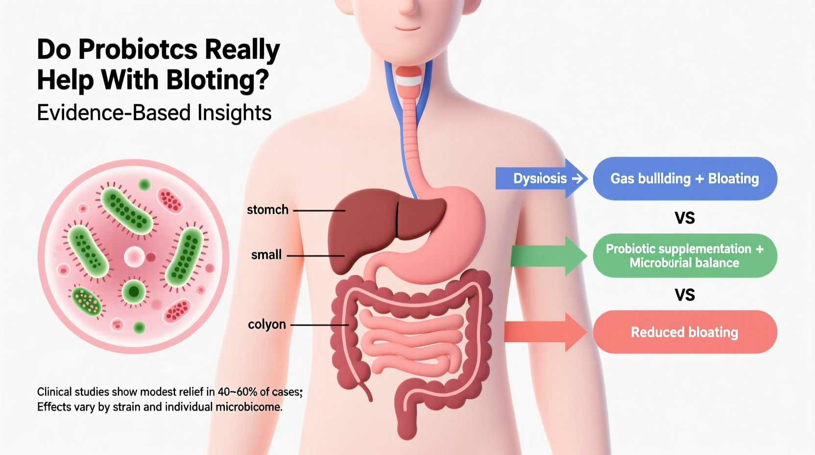 can probiotics really help with bloating or is it overhyped
