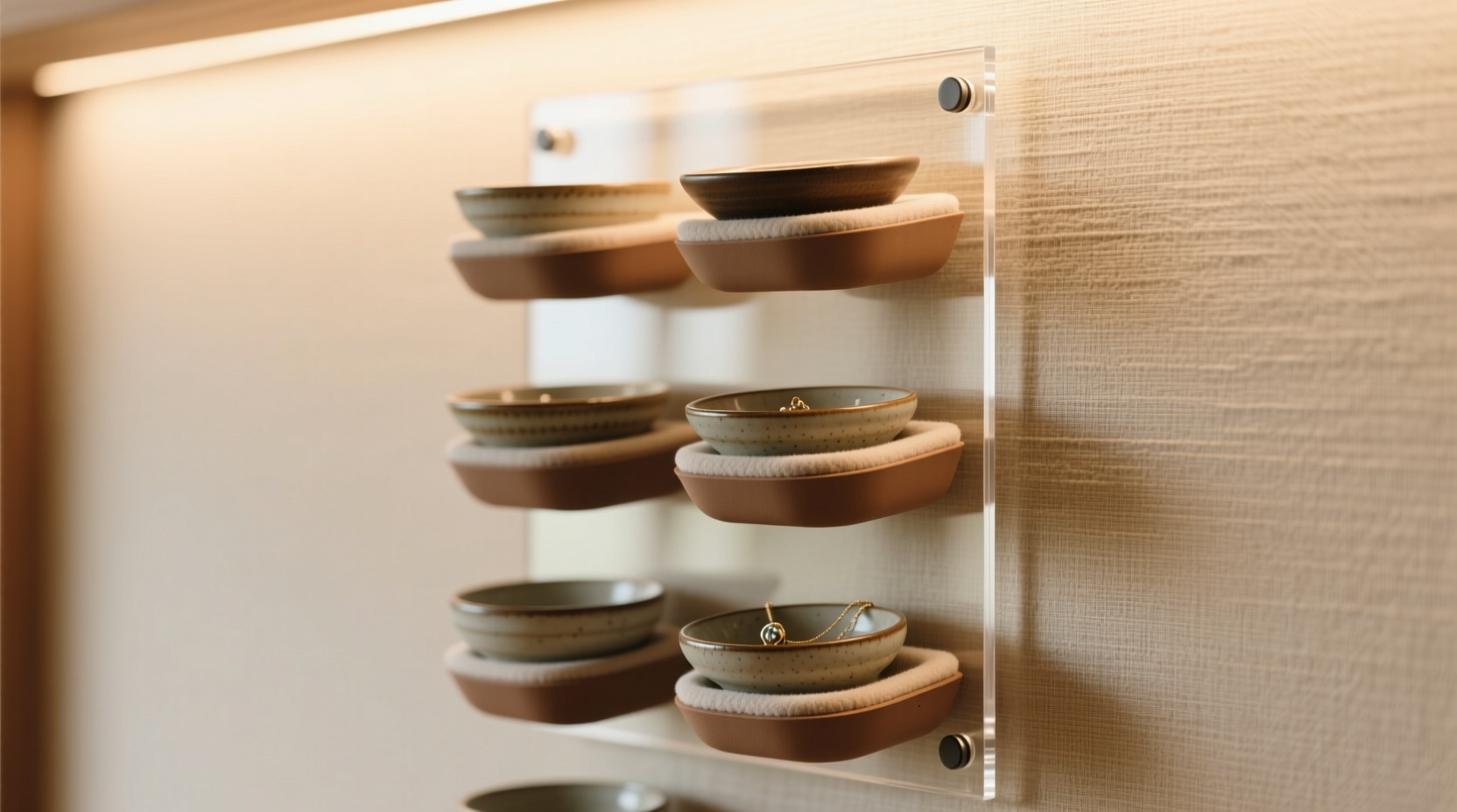 closet organization tips for ceramic jewelry dishes
