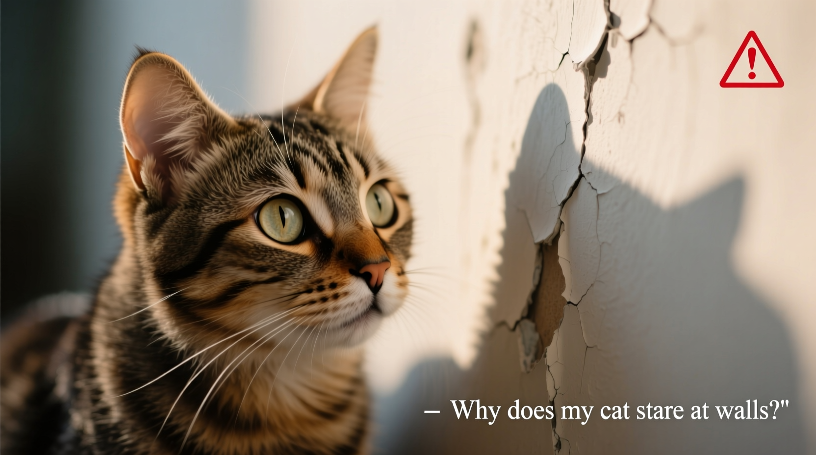 why does my cat stare at walls and when might it be a red flag