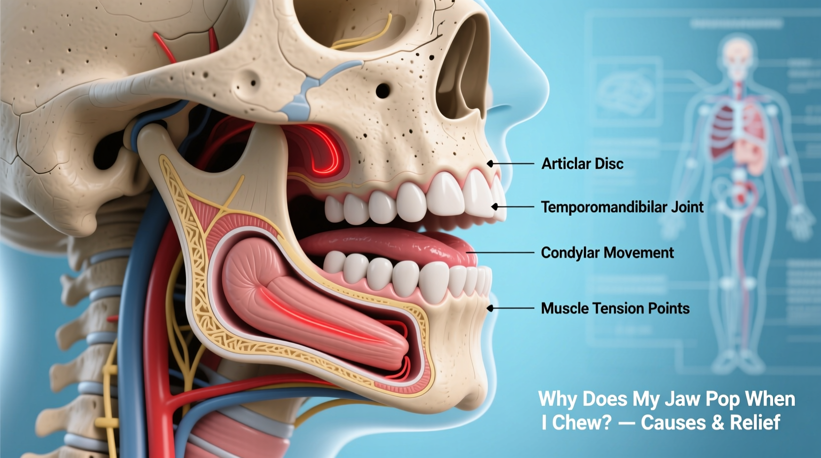 why does my jaw pop when i chew and how to relieve the pressure