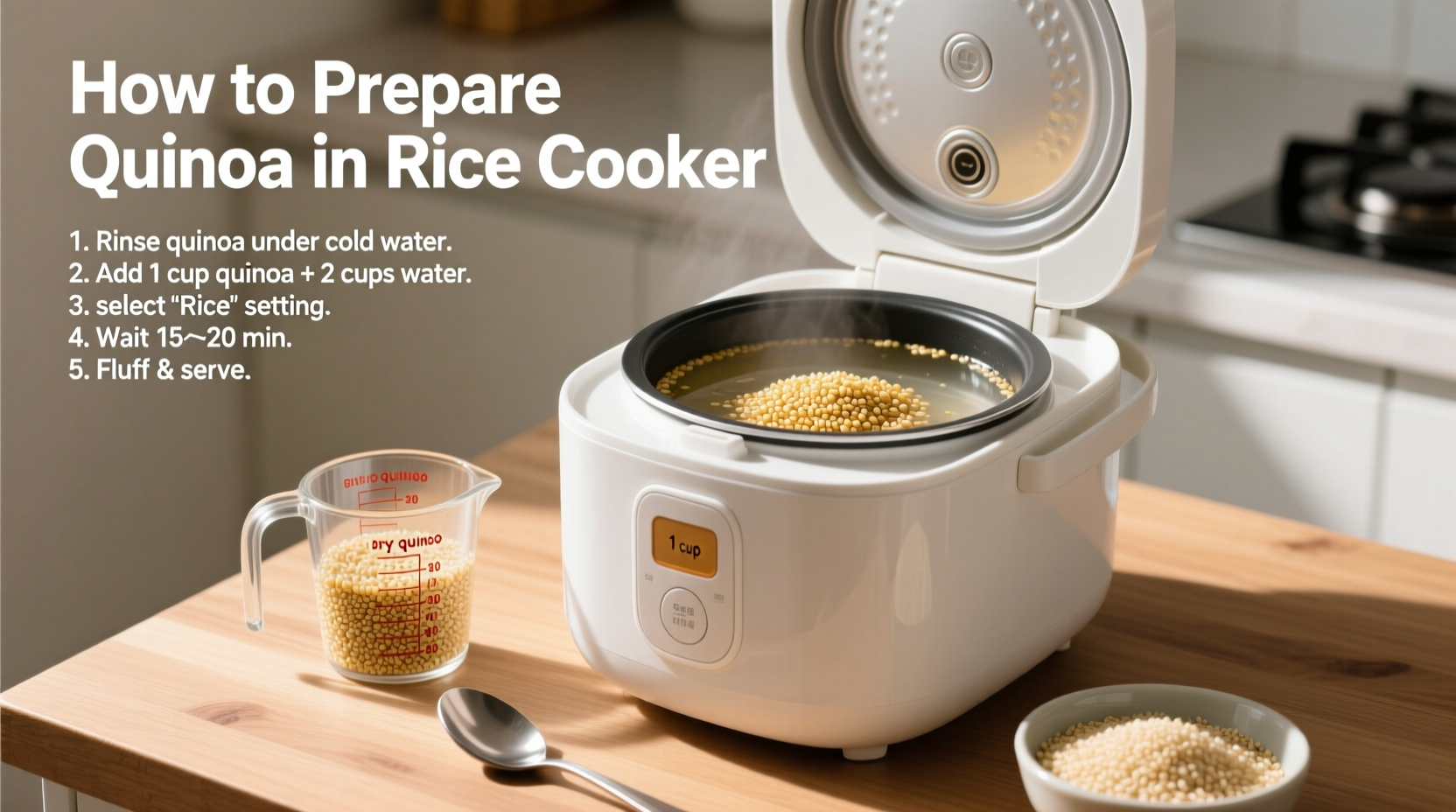Perfect Quinoa in Rice Cooker: Foolproof Method