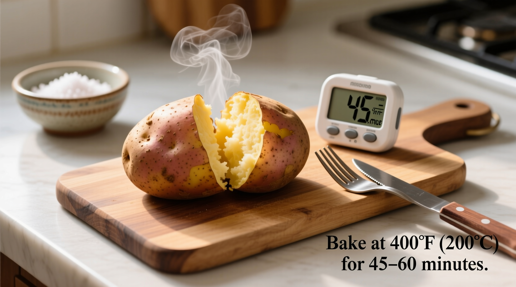 how long do you cook baked potatoes