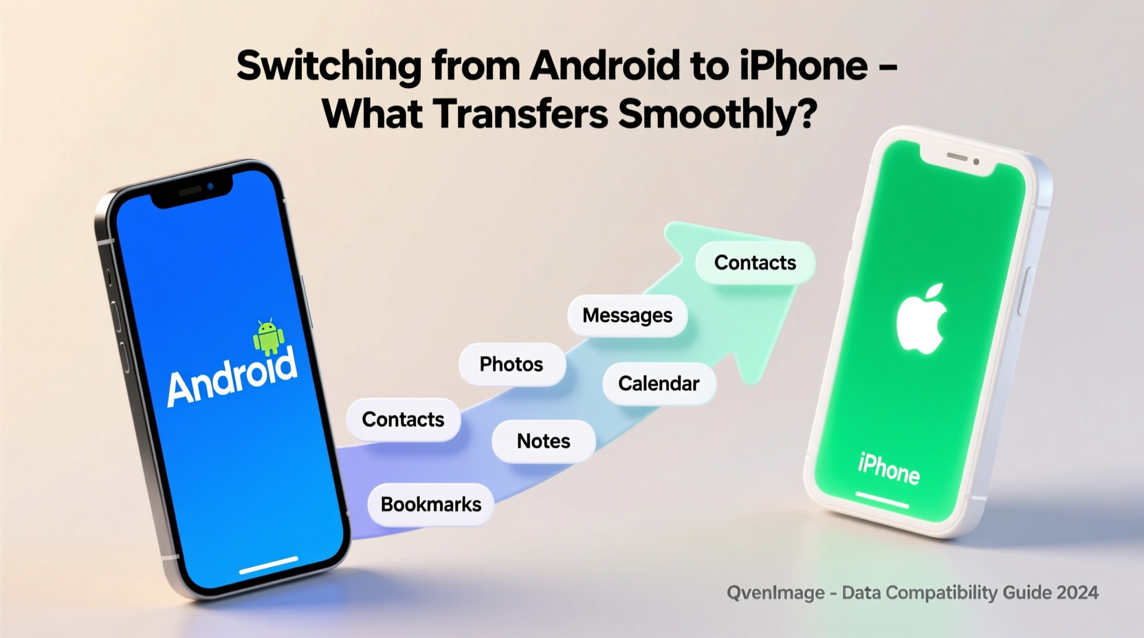 switching from android to iphone what data actually transfers smoothly