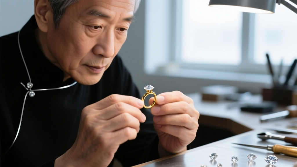 Close-up of a jeweler