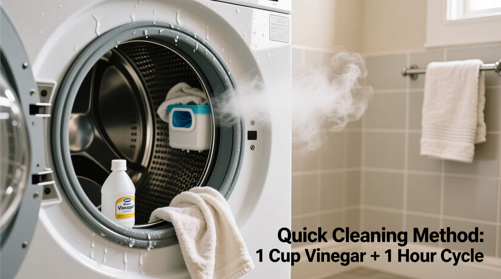 why does my washing machine smell like mildew quick cleaning method