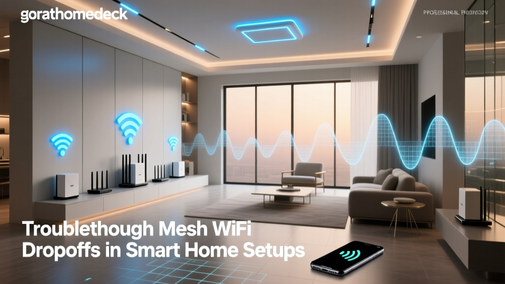 Troubleshoot Mesh WiFi Dropoffs in Smart Home Setups