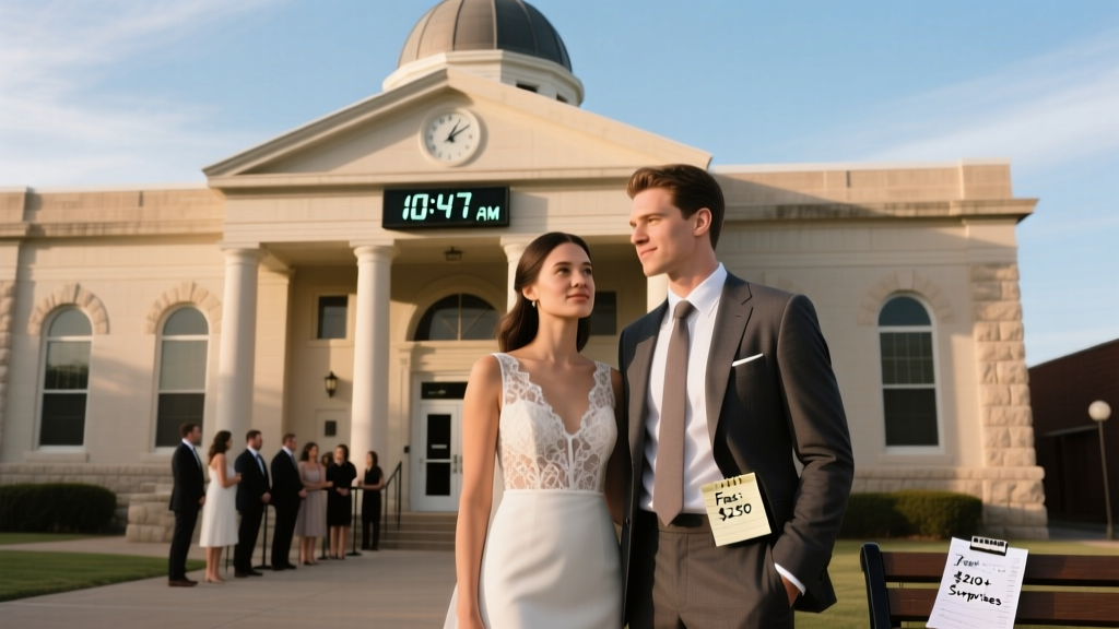 Courthouse Wedding Cost in Texas (2026): Fees & Hidden Costs