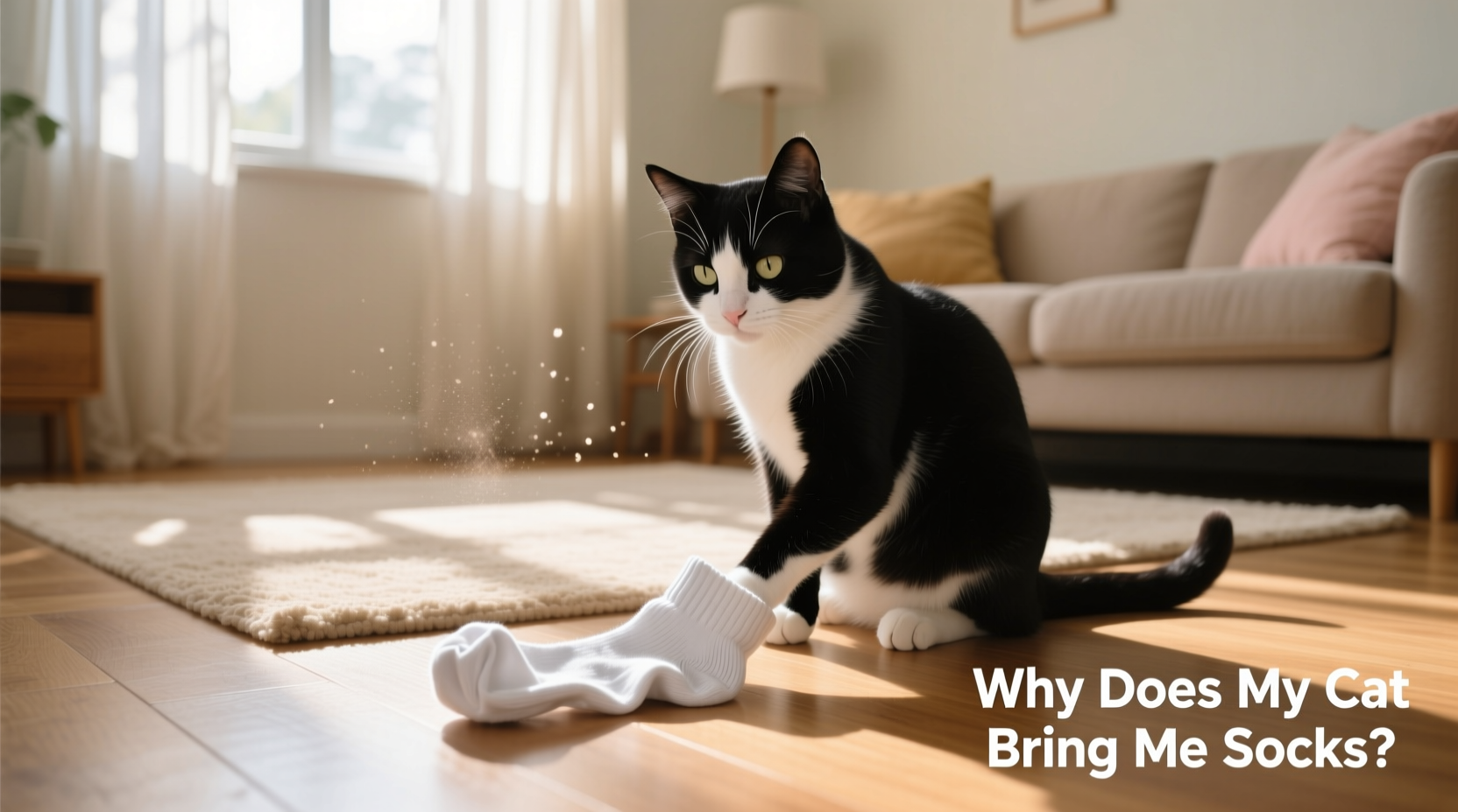 why does my cat bring me socks and what it really means