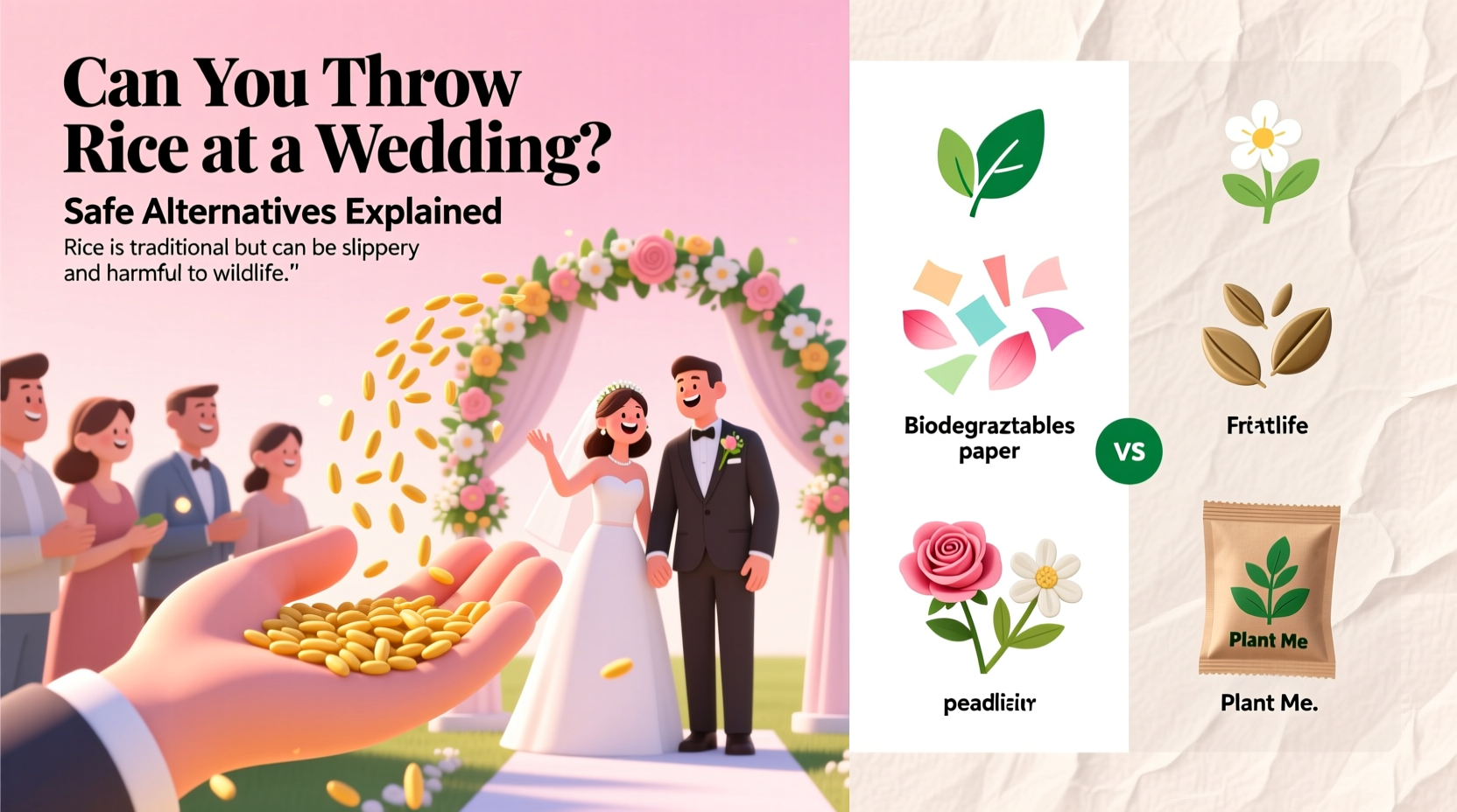 can you throw rice at a wedding