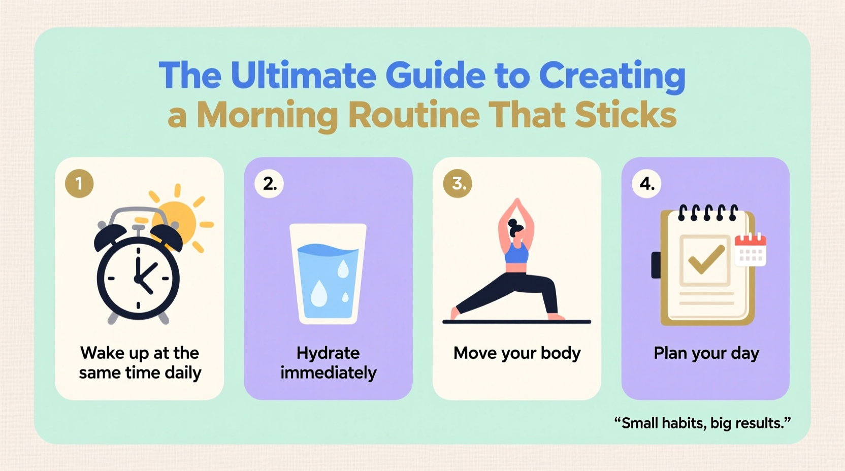 the ultimate guide to creating a morning routine that sticks