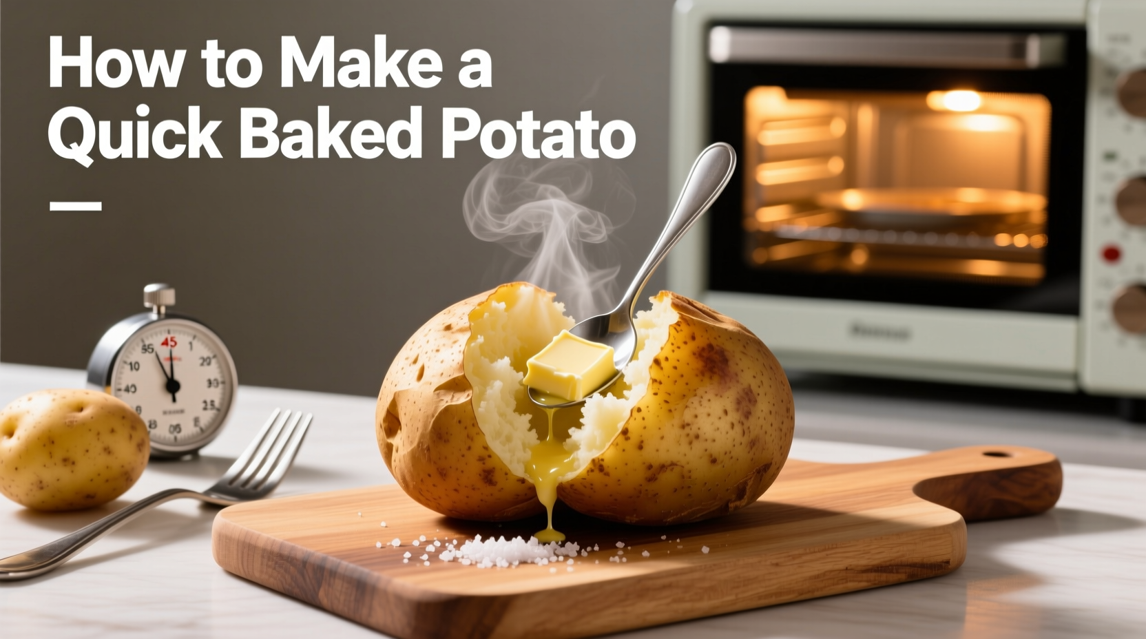 Quick Baked Potato in 12 Minutes: Microwave Method