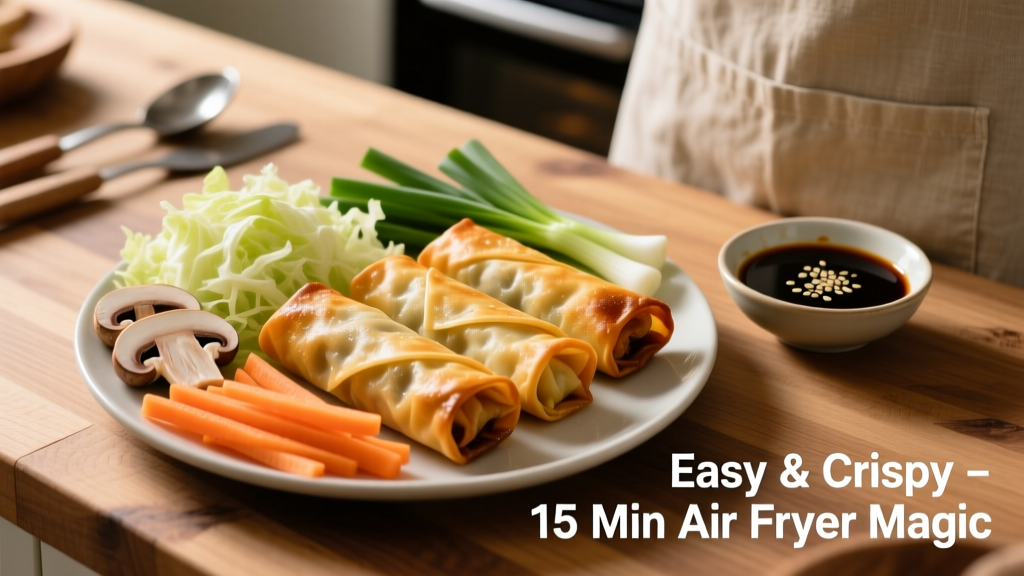 Homemade Egg Rolls in Air Fryer (Crispy & Easy!)