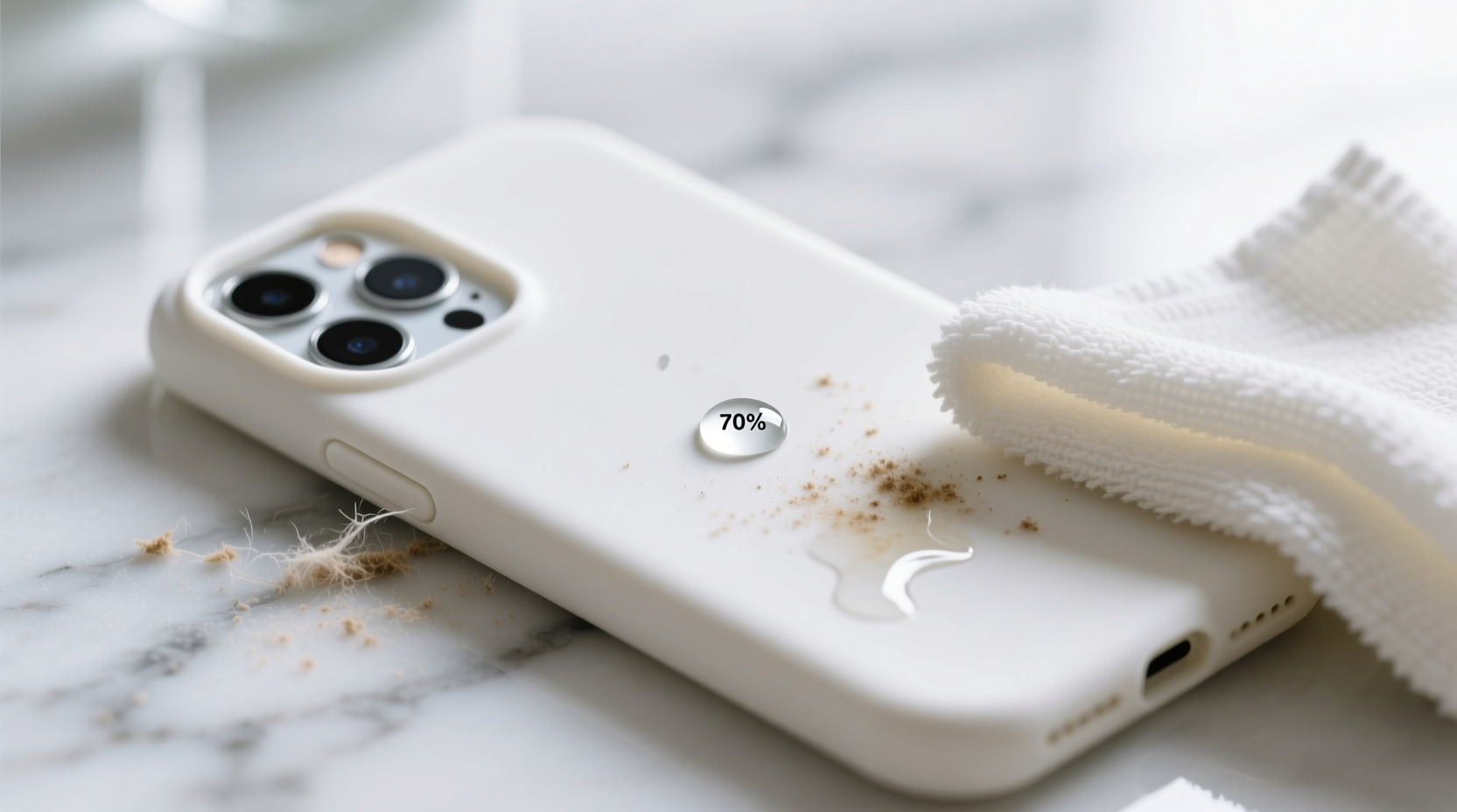 how to clean silicone phone cases