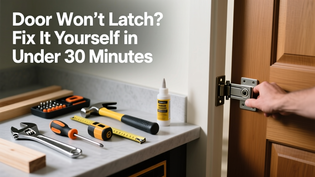 Door Won’t Latch? Fix It Yourself in Under 30 Minutes
