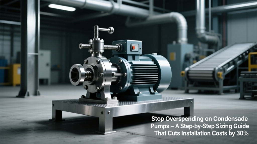 Condensate Pump Sizing Guide: Cut Costs 37% Now