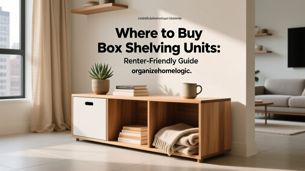 Where to Buy Box Shelving Units: Renter-Friendly Guide