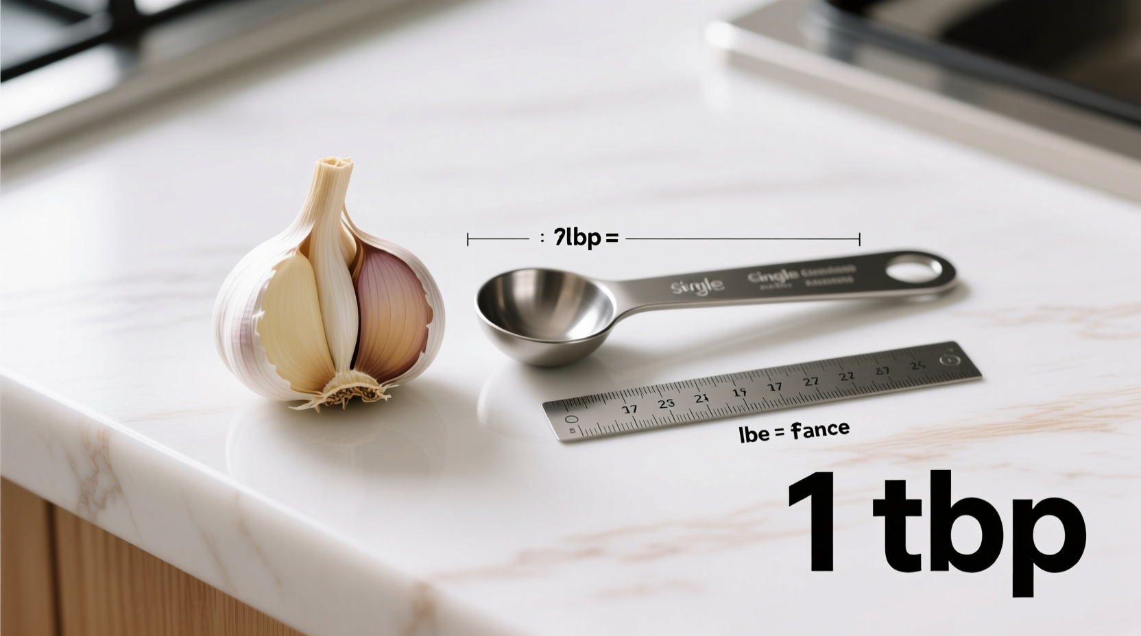 Knoblauchzehe zu Esslöffel Umrechnung