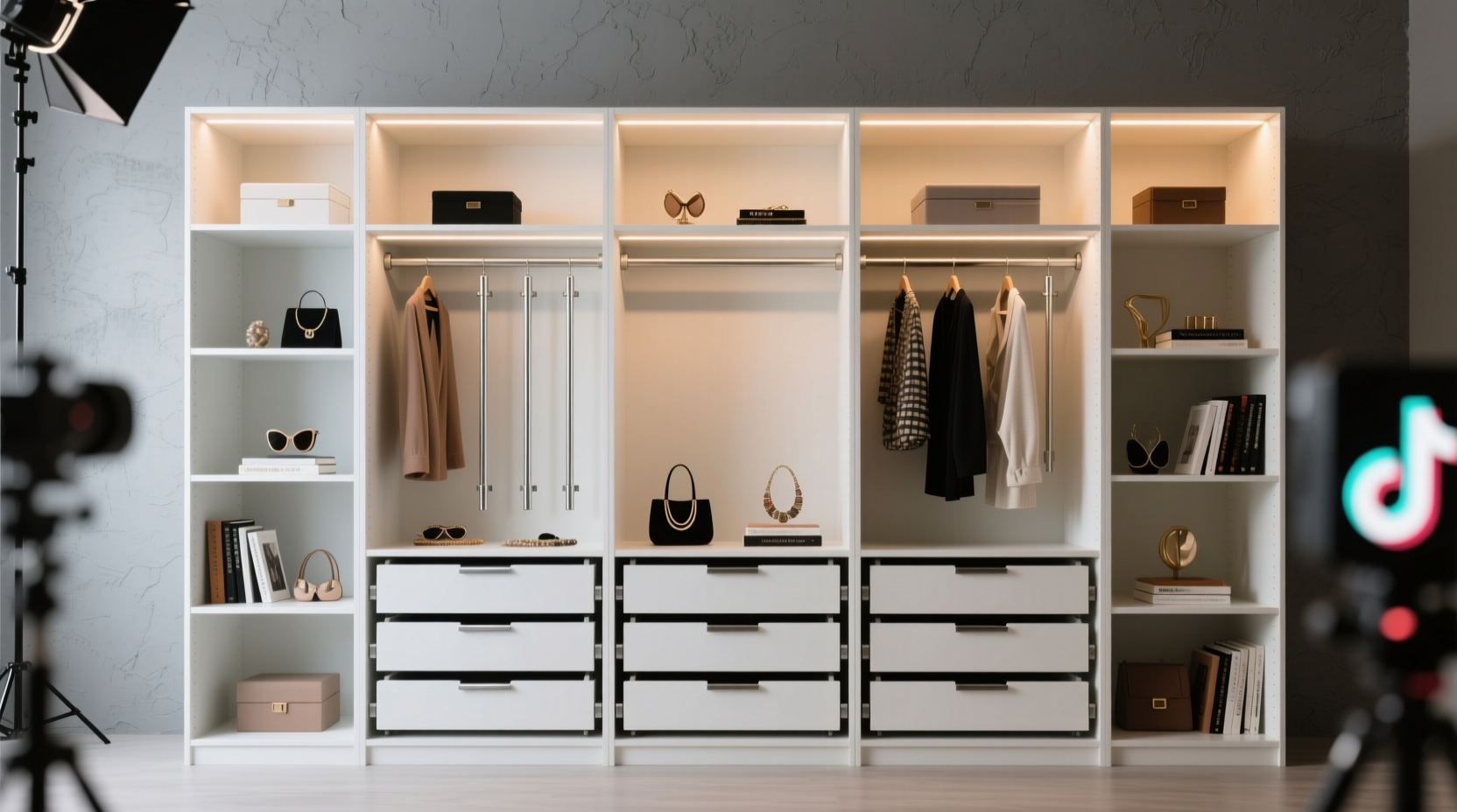 closet organization tips for tiktok backdrops