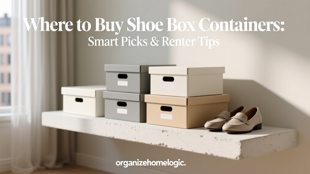 Where to Buy Shoe Box Containers: Smart Picks & Renter Tips