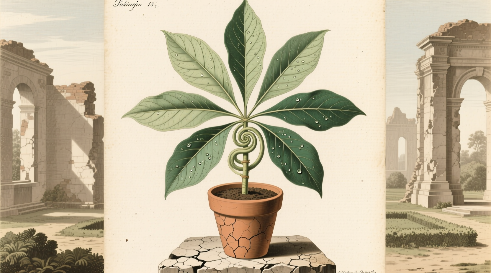 8 leaves plant