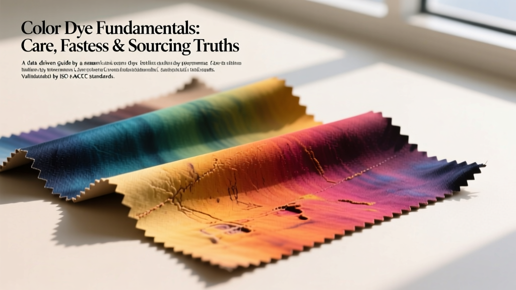 Color Dye Fundamentals: Care, Fastness & Sourcing Truths