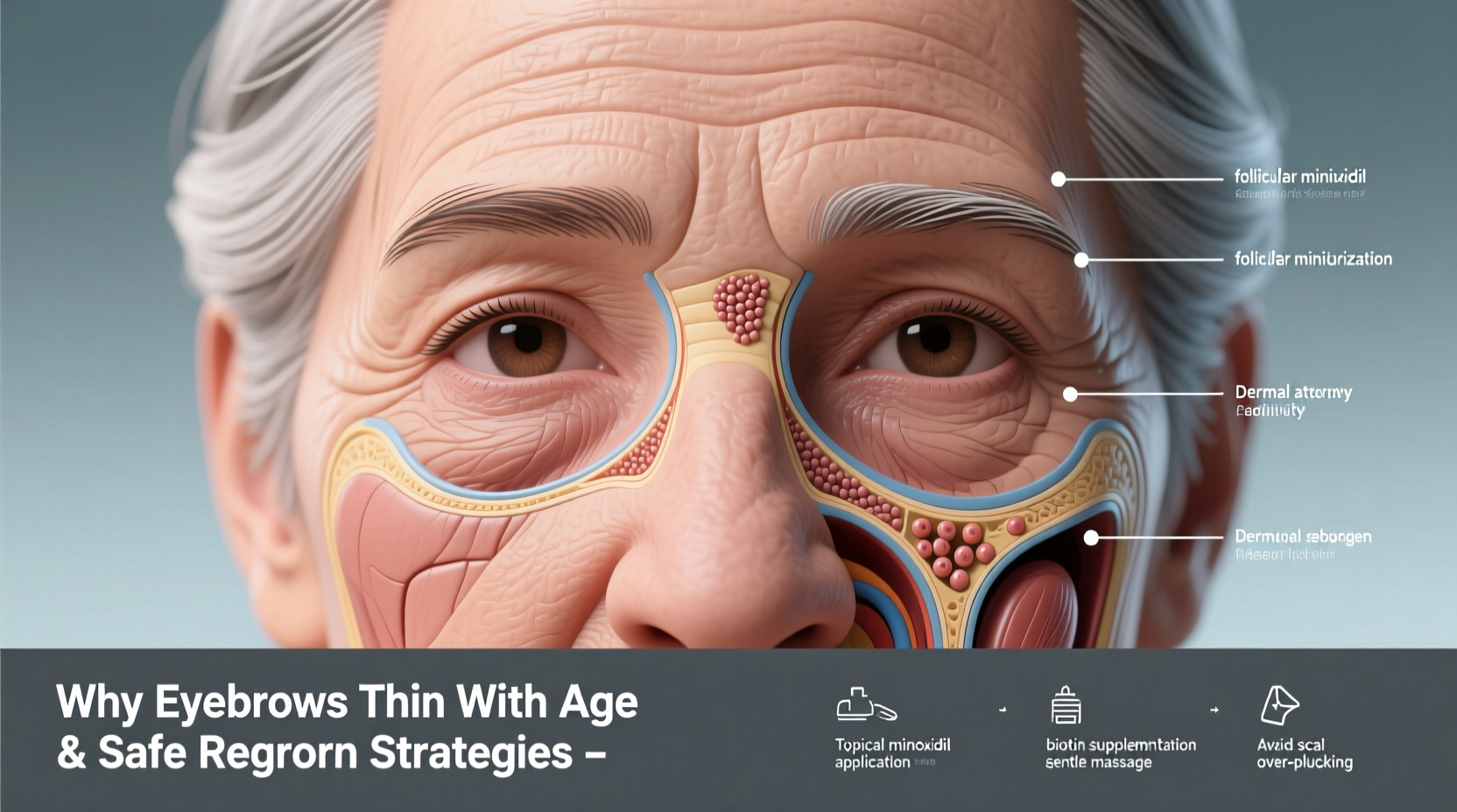 why do eyebrows thin with age and how to promote regrowth safely