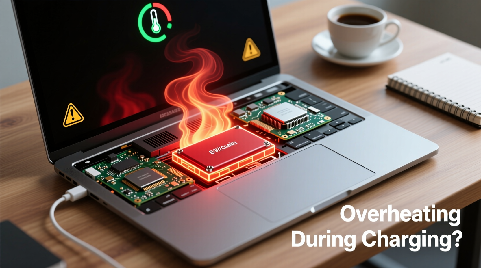 why does my laptop get hot when charging is it a battery issue