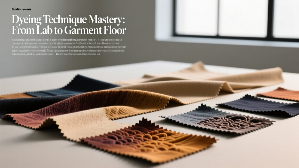 Dyeing Technique Mastery: From Lab to Garment Floor