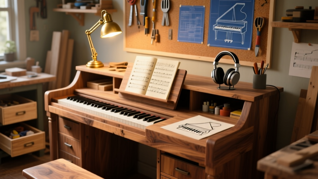 DIY Piano Desk: Build a Functional Music Workspace