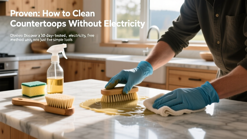 Proven: How to Clean Countertops Without Electricity