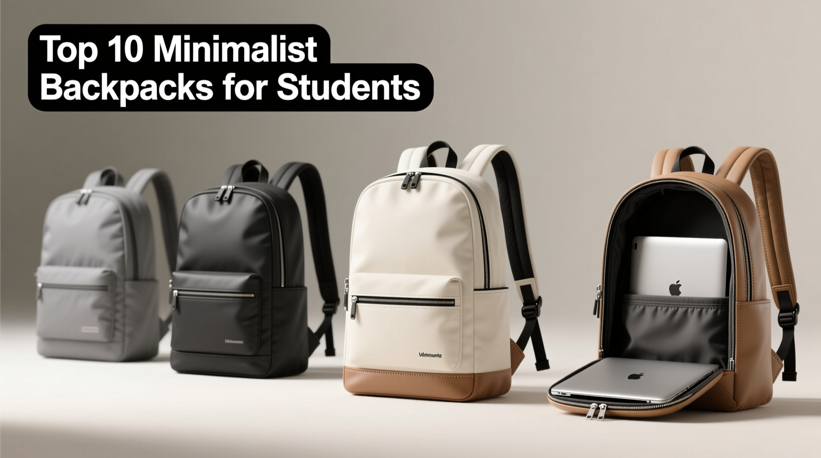 top 10 minimalist backpacks for students who want style without bulk