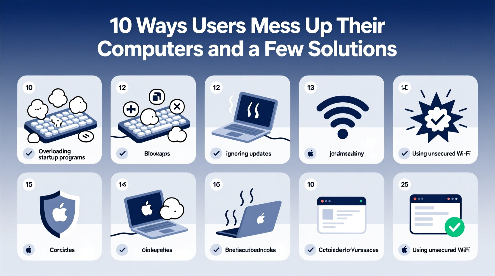 10 ways users mess up their computers and a few soluti