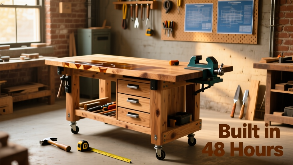 DIY Workbench: Sturdy, Adjustable, and Built in a Weekend