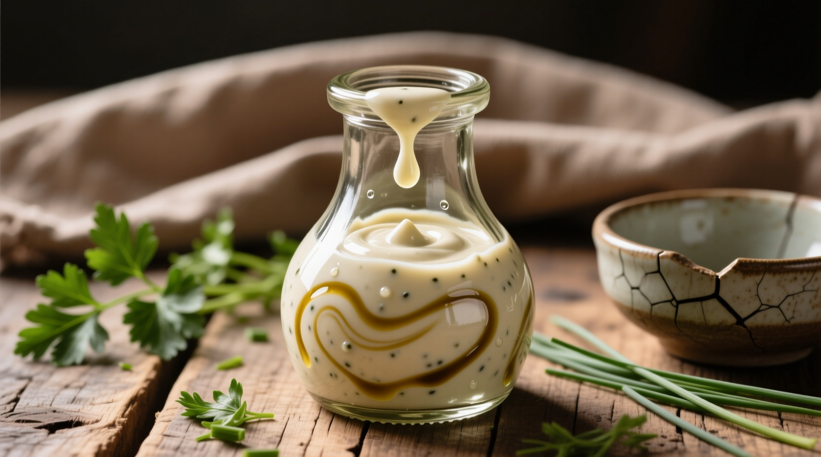 make this creamy vinaigrette