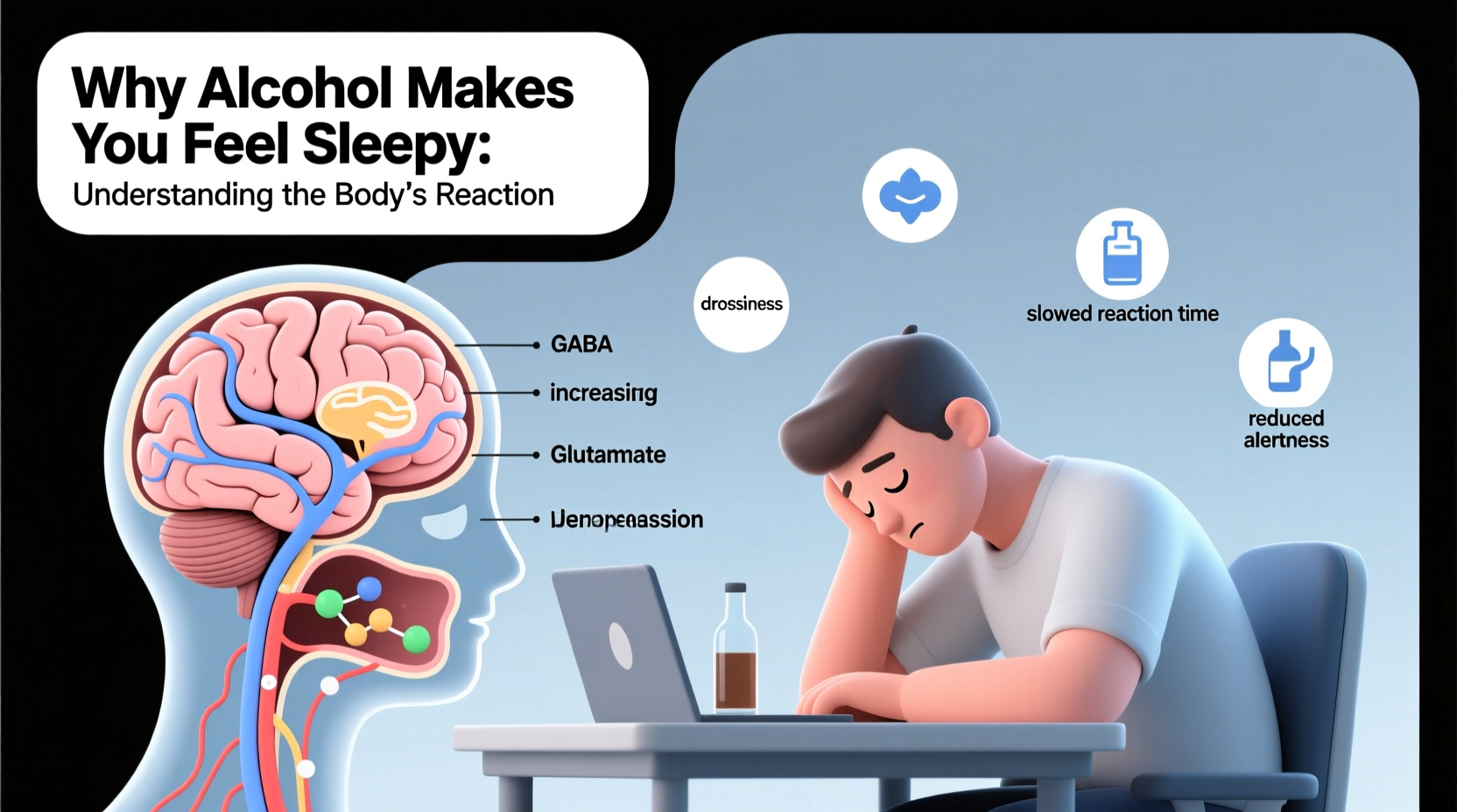 why does alcohol make me feel sleepy understanding the body's reaction