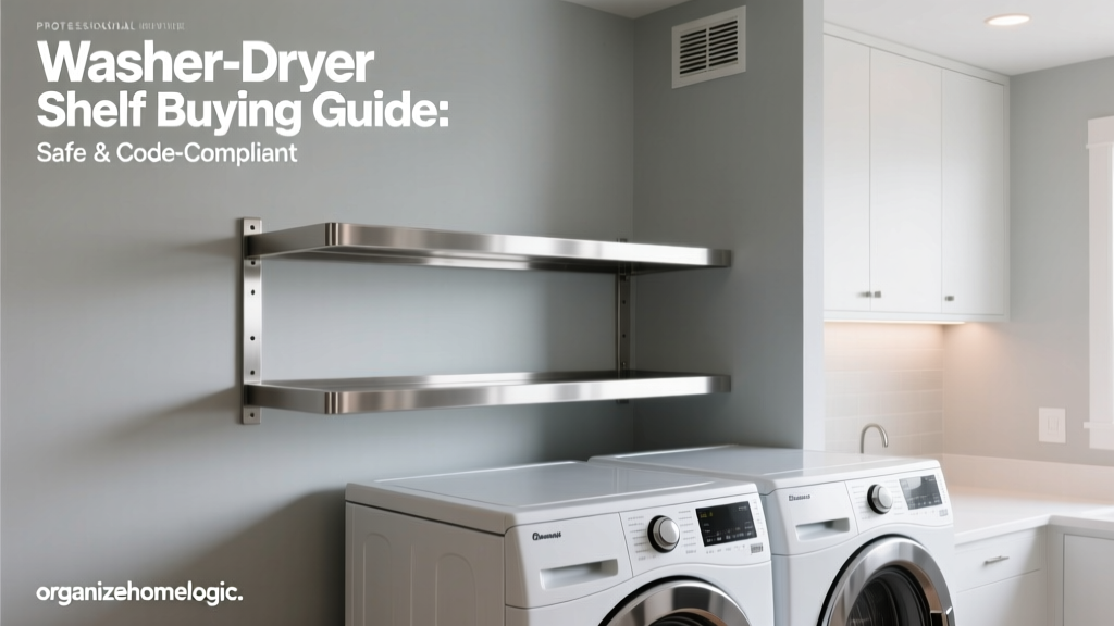 Washer-Dryer Shelf Buying Guide: Safe & Code-Compliant