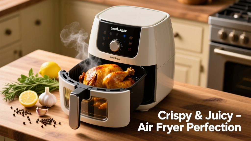Whole Chicken in Emeril Lagasse Air Fryer: Crispy & Juicy