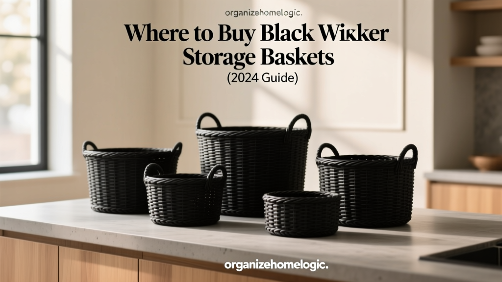 Where to Buy Black Wicker Storage Baskets (2024 Guide)