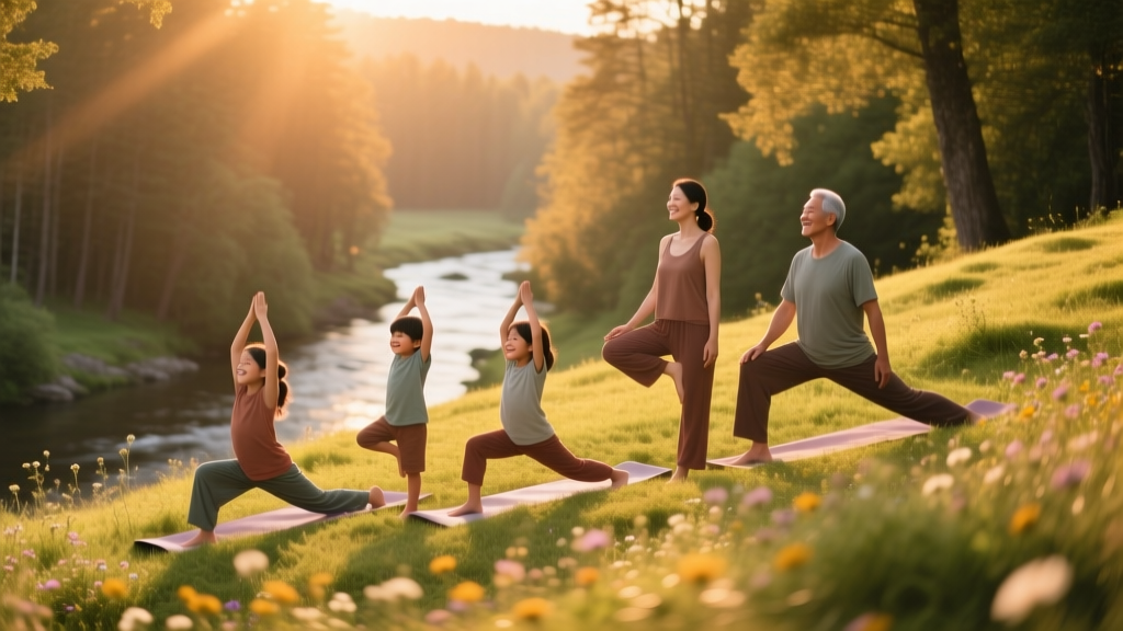 Family Yoga That Doesn’t Require Mat Space or Perfect...