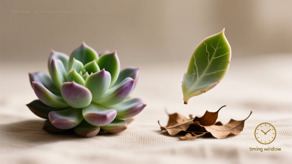 Succulent Leaf Drop: Timing for 92% Propagation Success